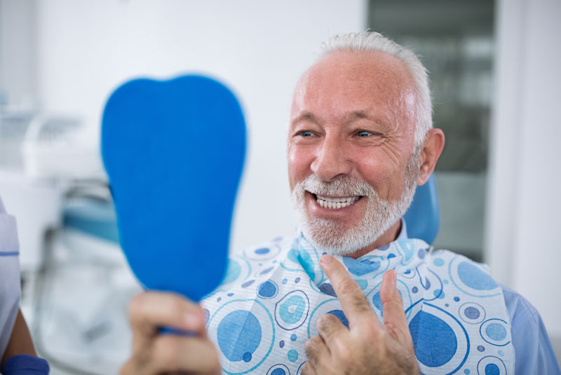 An issue of a dental patient who received tissue grafting at a dentist office.