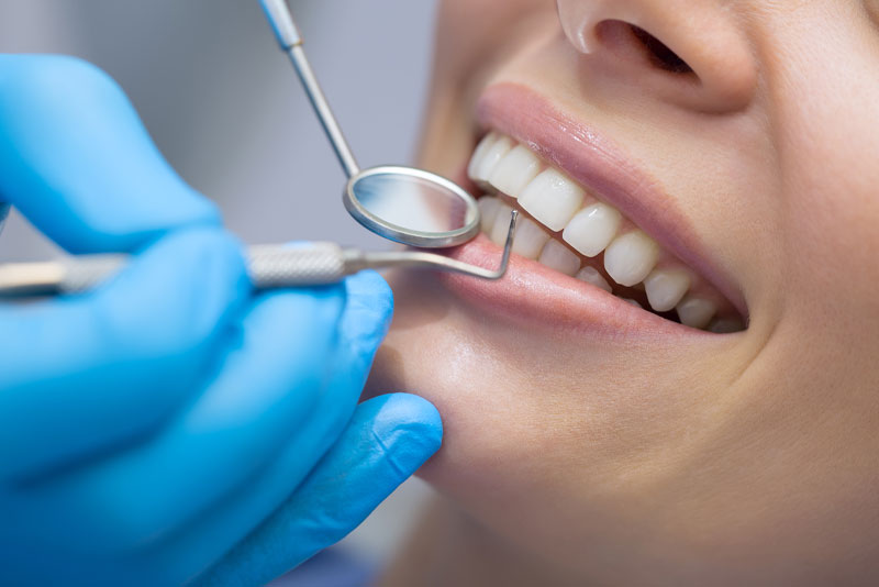 a dental patient undergoing gum disease and gum recession treatment.